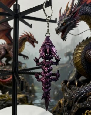 Articulated Dragon Keychain